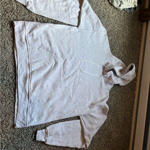 Hanes Women's Light Gray Cowl Neck Sweater